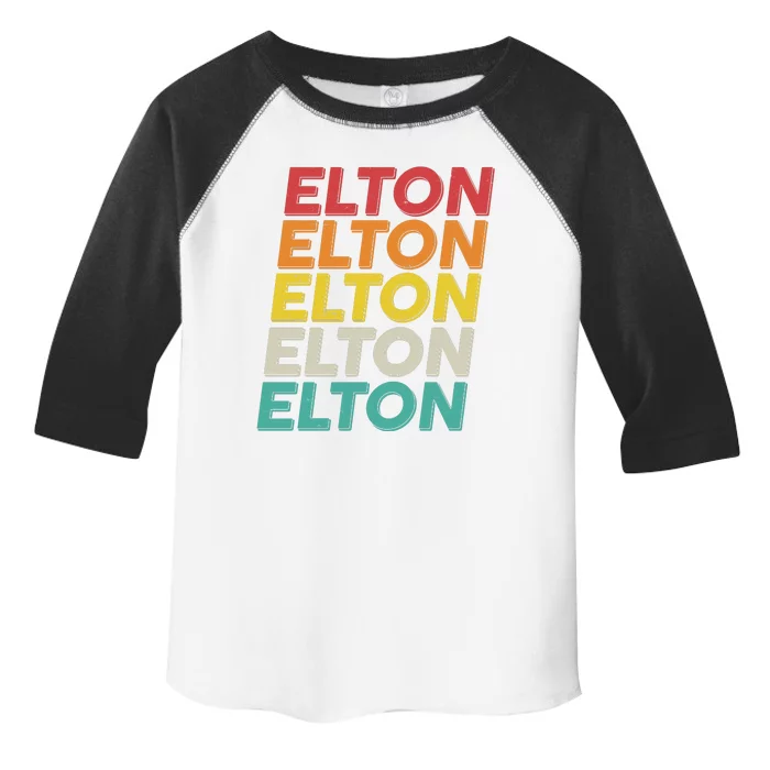 Vintage Retro Elton Toddler Fine Jersey T-Shirt