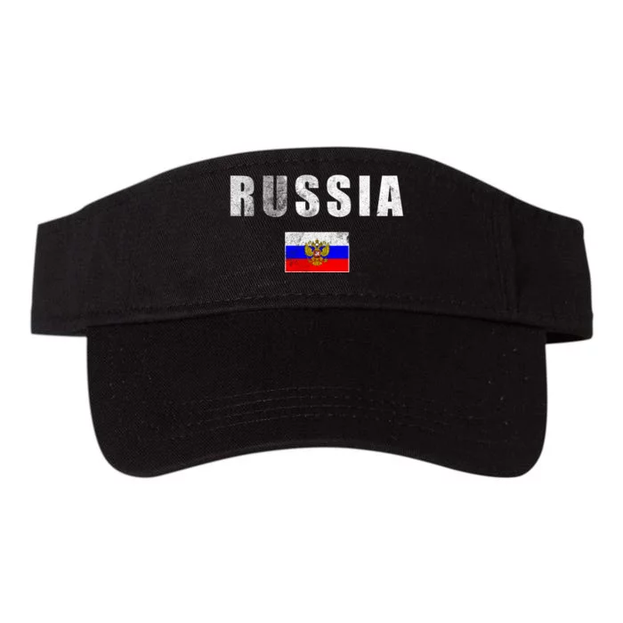 Vintage Russia Flag Valucap Bio-Washed Visor