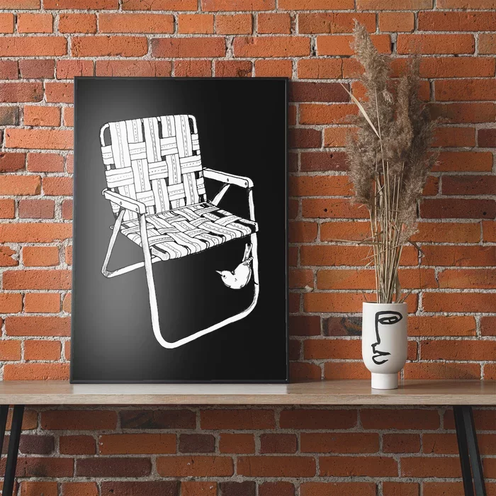 Vintage & Retro Folding Lawn Chair Webbing Poster