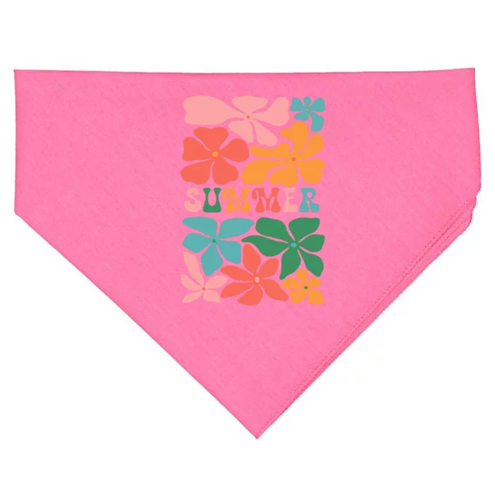 Vintage Retro Floral Summer USA-Made Doggie Bandana