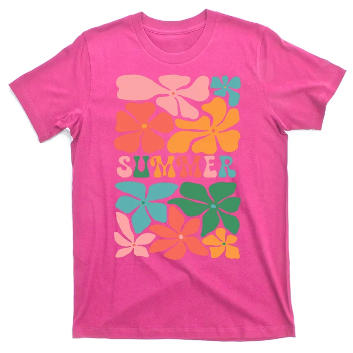 Vintage Retro Floral Summer T-Shirt