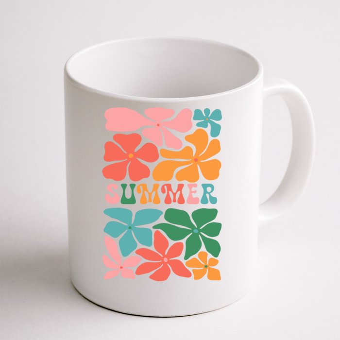 Vintage Retro Floral Summer Front & Back Coffee Mug