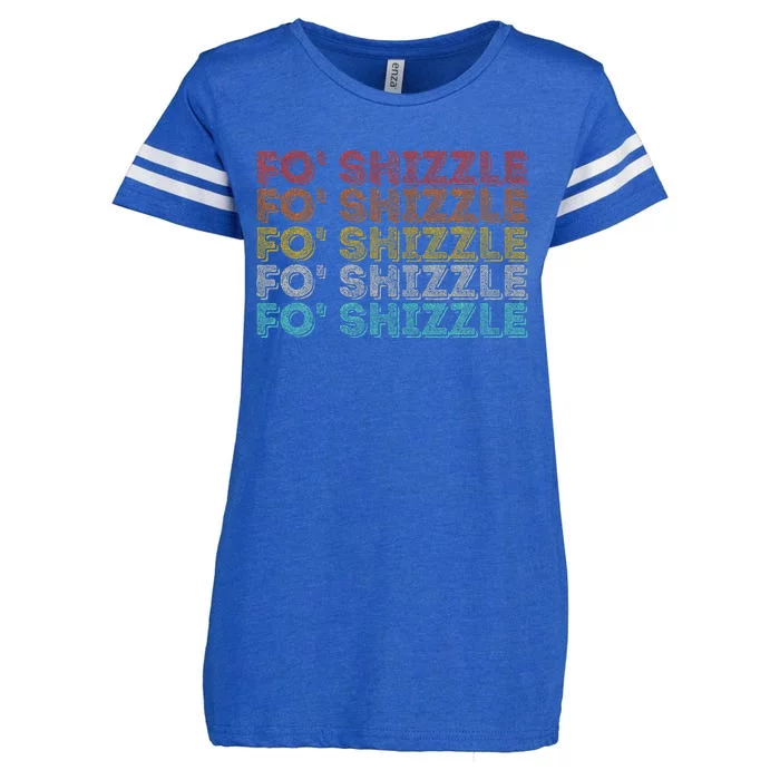 Vintage Retro Fo Shizzle Enza Ladies Jersey Football T-Shirt