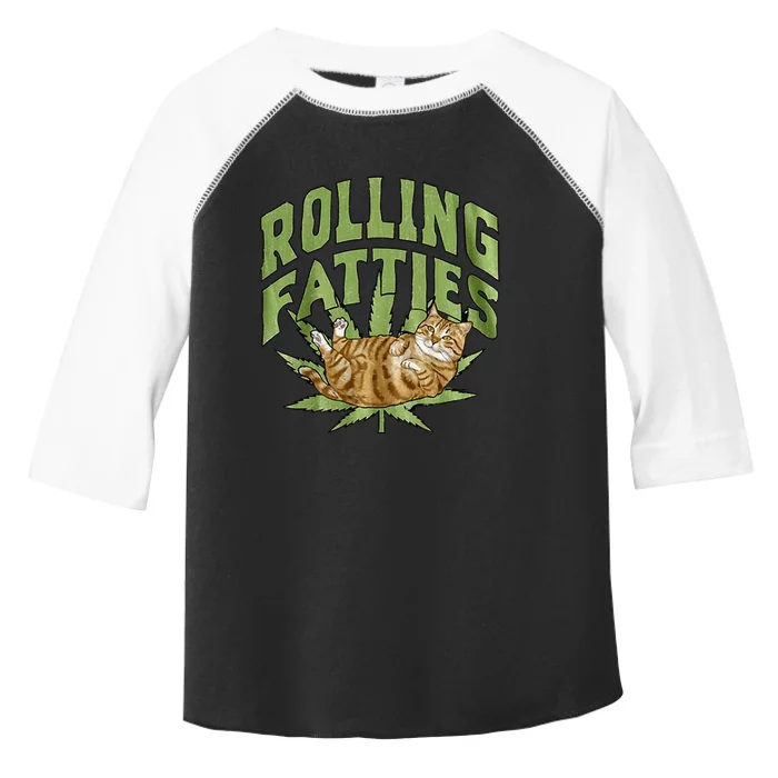 Vintage Rolling Fatties Cat Retro Kitty Kitten Toddler Fine Jersey T-Shirt