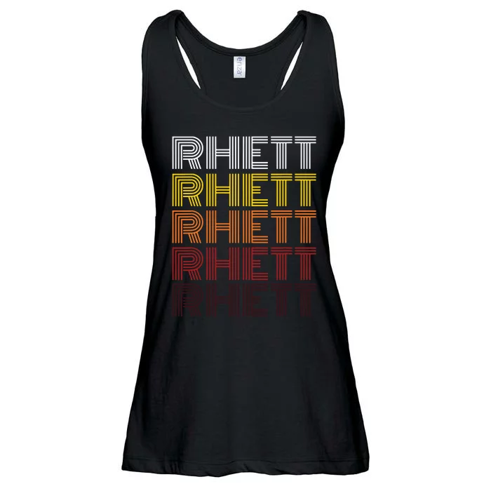 Vintage Rhett First Name Rhett Ladies Essential Flowy Tank