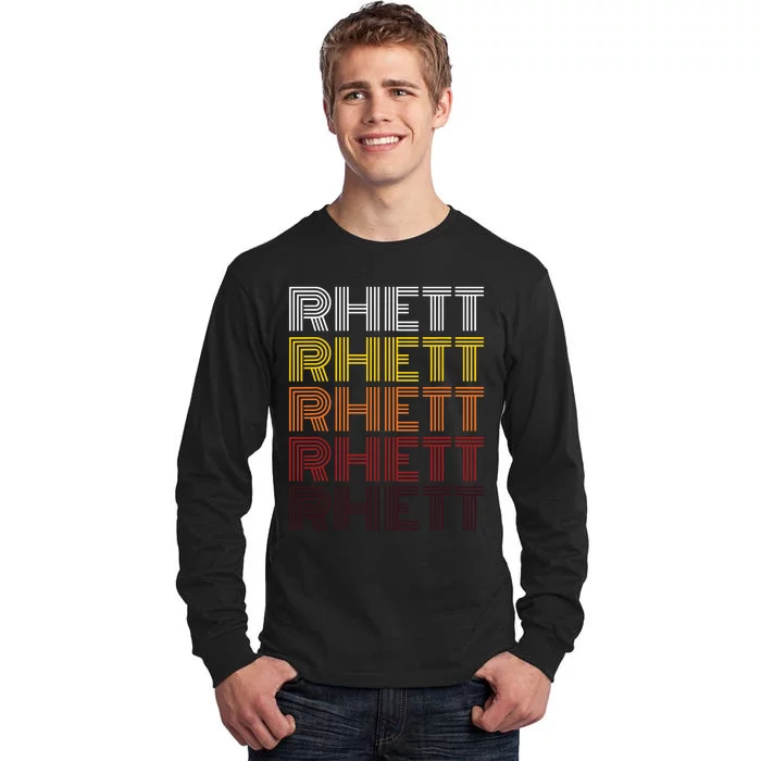 Vintage Rhett First Name Rhett Tall Long Sleeve T-Shirt