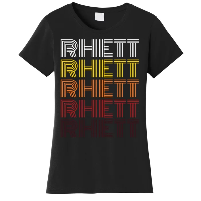 Vintage Rhett First Name Rhett Women's T-Shirt