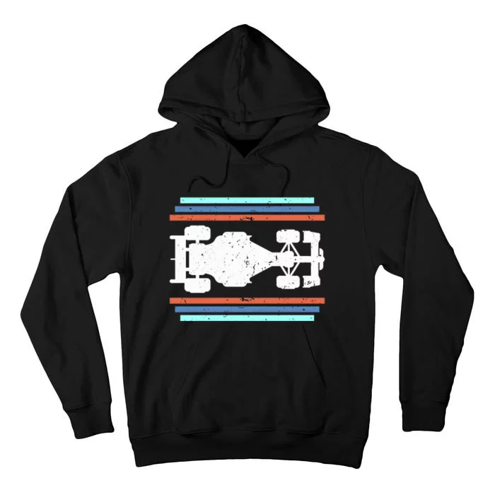 Vintage Retro Formula Racing Racing Party Funny Gift Tall Hoodie