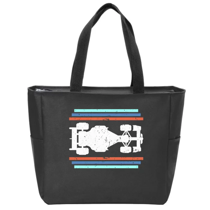 Vintage Retro Formula Racing Racing Party Funny Gift Zip Tote Bag