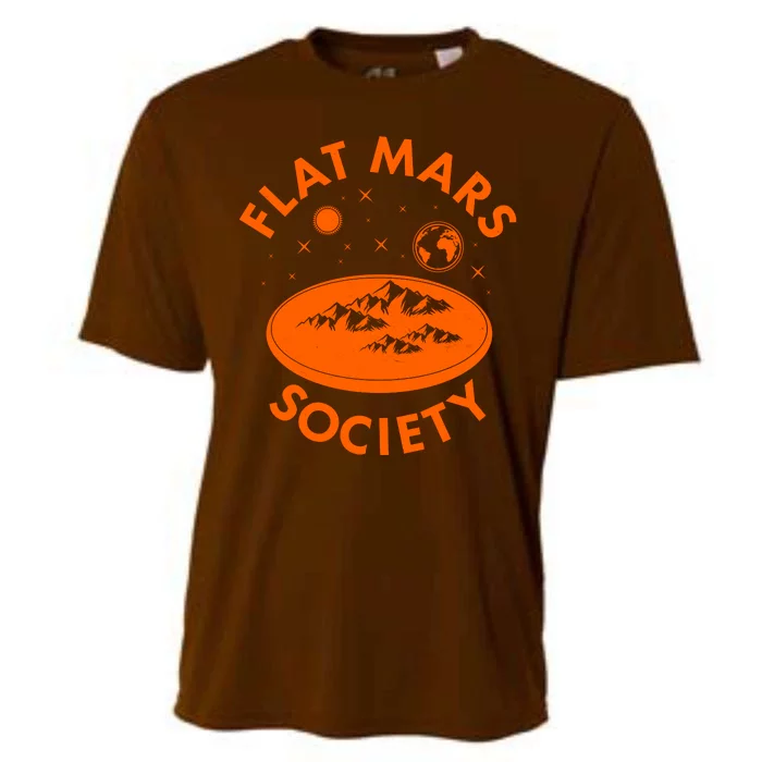 Vintage Retro Flat Mars Society Cooling Performance Crew T-Shirt