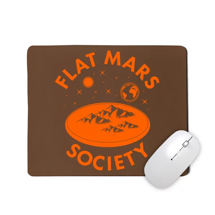 Vintage Retro Flat Mars Society Mousepad