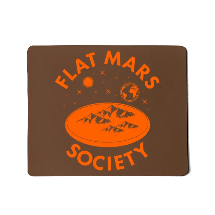 Vintage Retro Flat Mars Society Mousepad