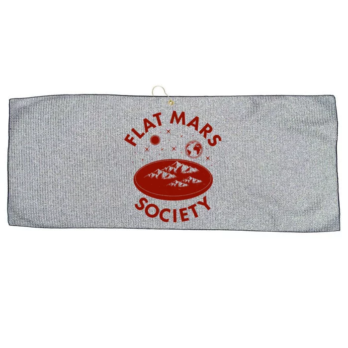 Vintage Retro Flat Mars Society Large Microfiber Waffle Golf Towel