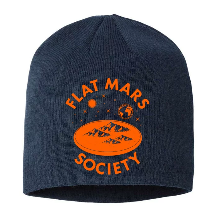 Vintage Retro Flat Mars Society 8 1/2in Sustainable Knit Beanie