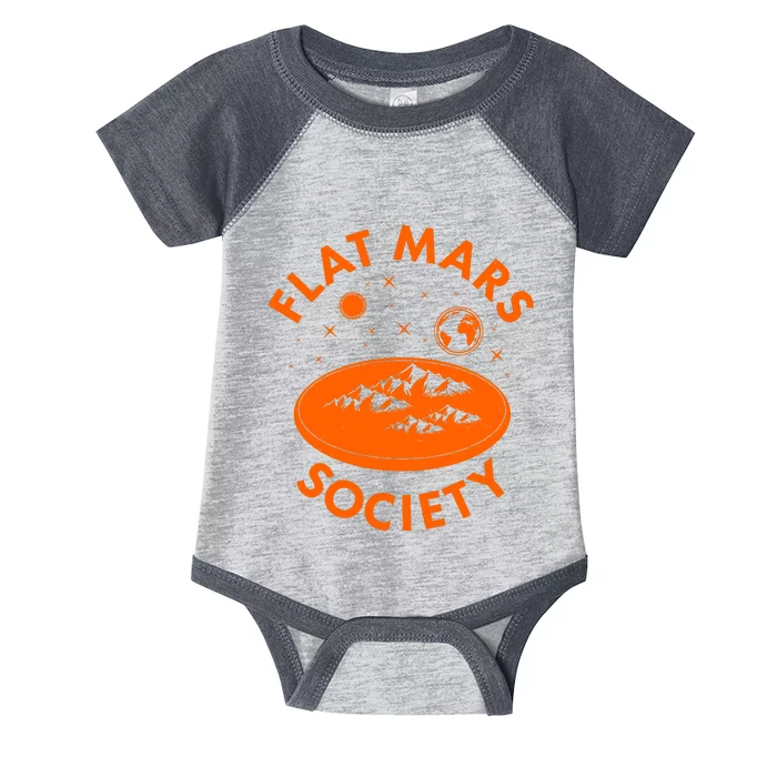 Vintage Retro Flat Mars Society Infant Baby Jersey Bodysuit