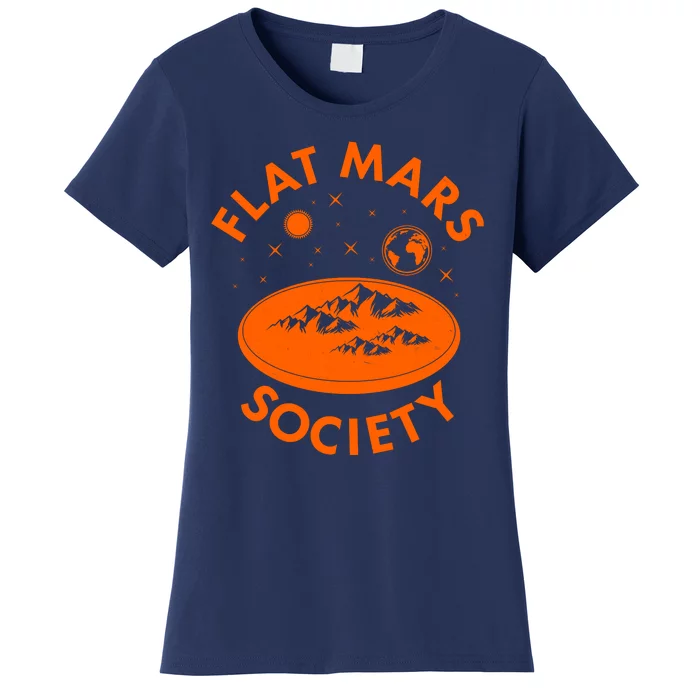 Vintage Retro Flat Mars Society Women's T-Shirt