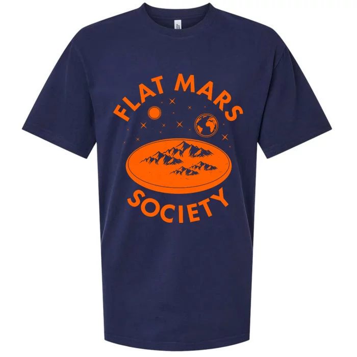 Vintage Retro Flat Mars Society Sueded Cloud Jersey T-Shirt