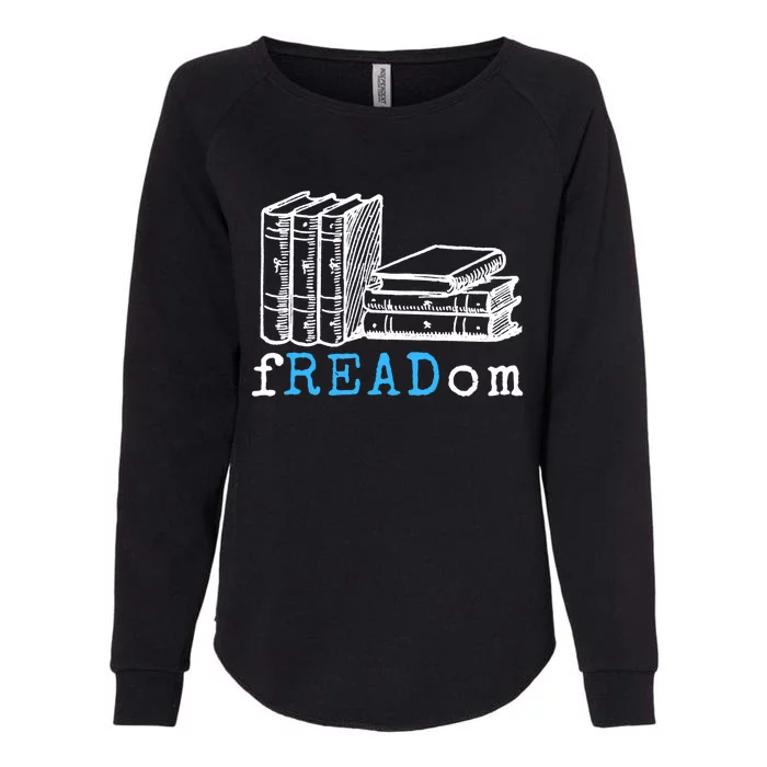 Vintage Retro Freadom Gift I Read Banned Books Gift Womens California Wash Sweatshirt