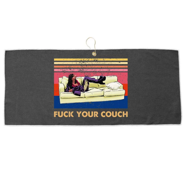 Vintage Retro Fuck Your Couch Large Microfiber Waffle Golf Towel