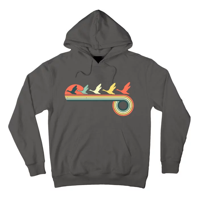 Vintage Retro Flying Geese Tall Hoodie