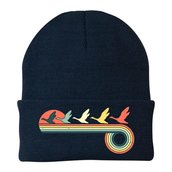 Vintage Retro Flying Geese Knit Cap Winter Beanie