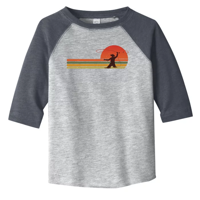 Vintage Retro Fly Fisherman Fishing Fan Toddler Fine Jersey T-Shirt