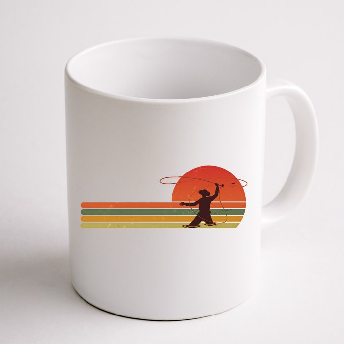 Vintage Retro Fly Fisherman Fishing Fan Front & Back Coffee Mug