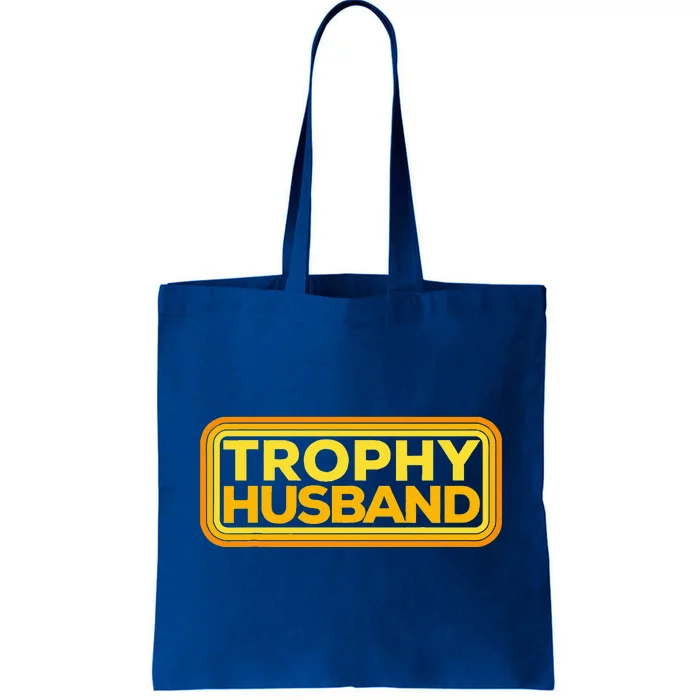 Vintage Retro Funny Trophy Husband Art Tote Bag