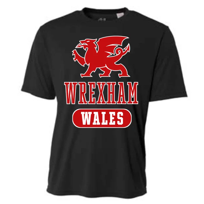 Vintage Retro Faded Wales Flag Welsh Pride Gift Cooling Performance Crew T-Shirt