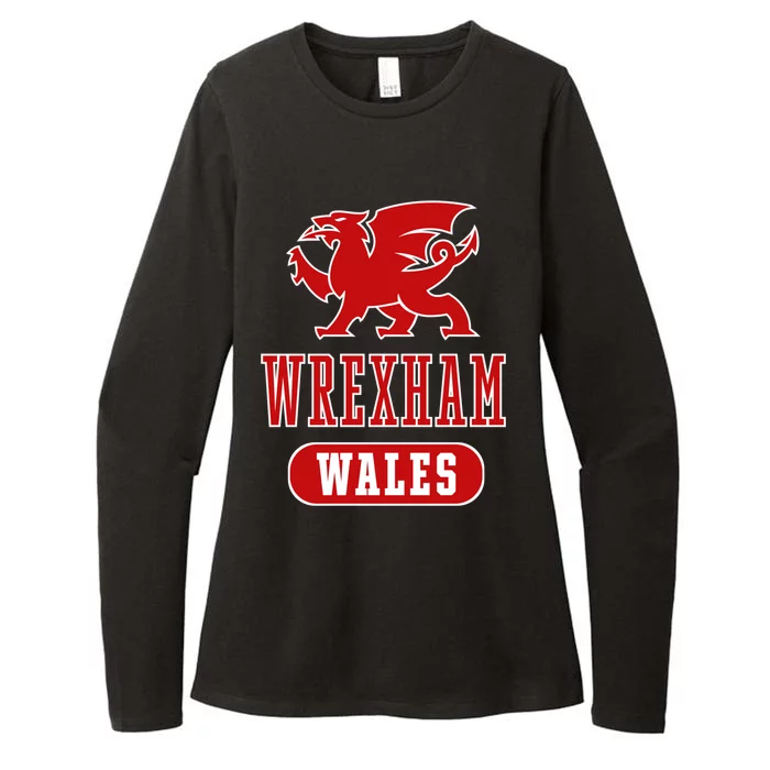 Vintage Retro Faded Wales Flag Welsh Pride Gift Womens CVC Long Sleeve Shirt