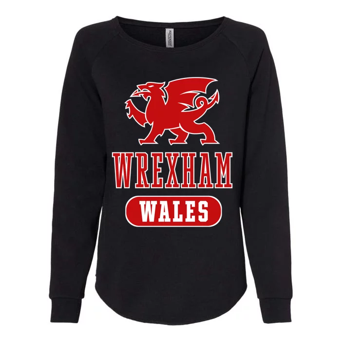 Vintage Retro Faded Wales Flag Welsh Pride Gift Womens California Wash Sweatshirt