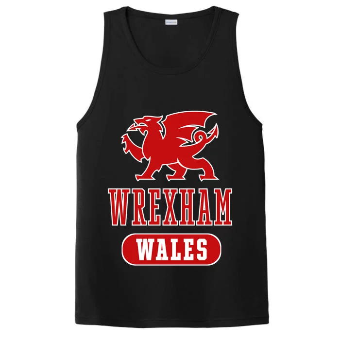 Vintage Retro Faded Wales Flag Welsh Pride Gift Performance Tank