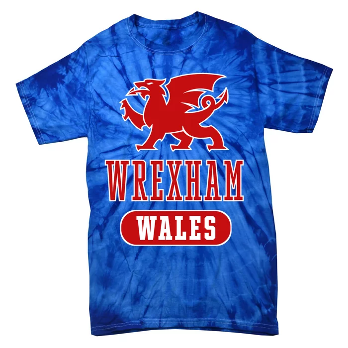 Vintage Retro Faded Wales Flag Welsh Pride Gift Tie-Dye T-Shirt