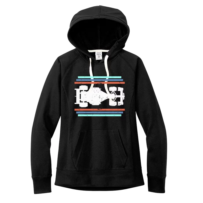 Vintage Retro Formula Racing Racing Party Cool Gift Women's Fleece Hoodie