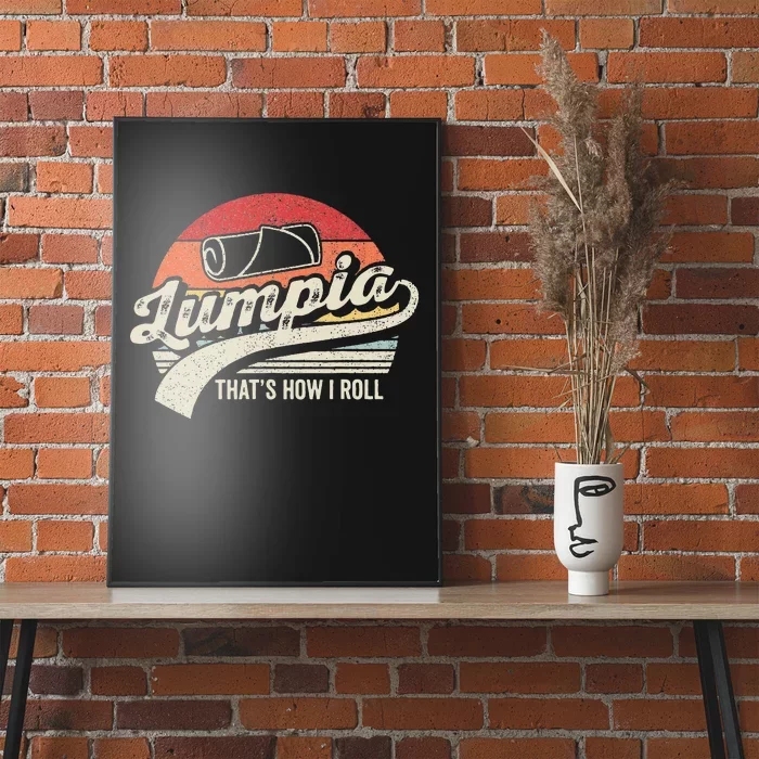 Vintage Retro Filipino Pride Lumpia This Is How I Roll Food Poster