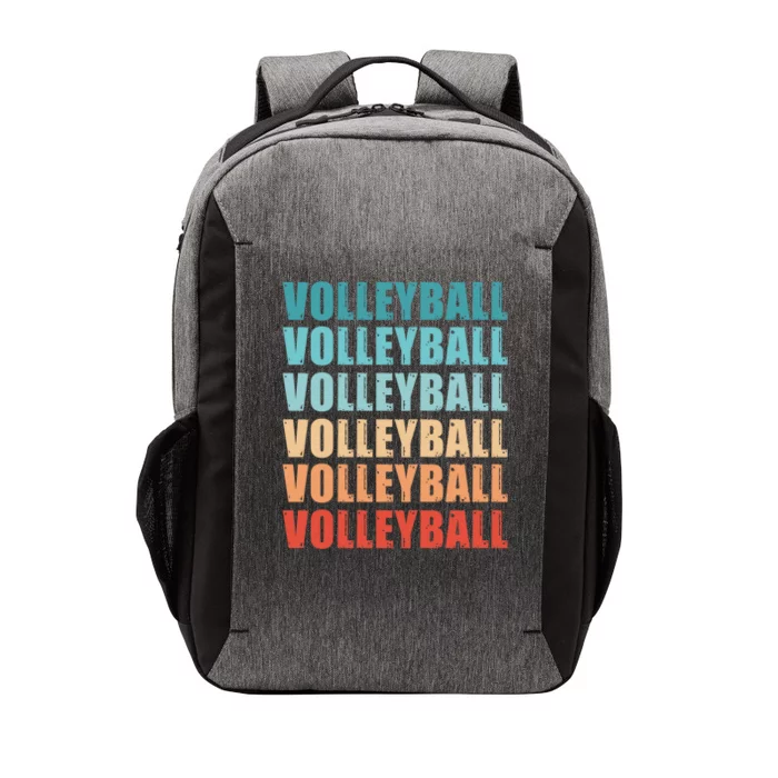 Volleyball Retro Fathers Day Vintage Gift Vector Backpack