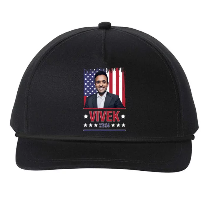 Vivek Ramawamy For President 2024 Election Snapback Five-Panel Rope Hat