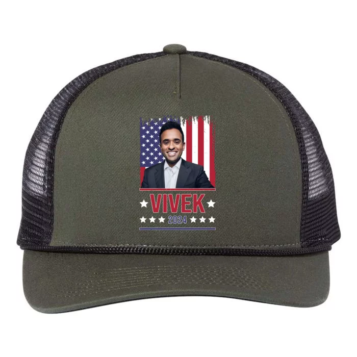 Vivek Ramawamy For President 2024 Election Retro Rope Trucker Hat Cap