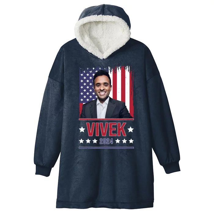 Vivek Ramawamy For President 2024 Election Hooded Wearable Blanket