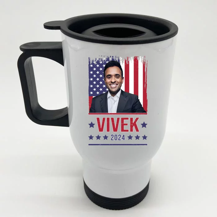 Vivek Ramawamy For President 2024 Election Front & Back Stainless Steel Travel Mug