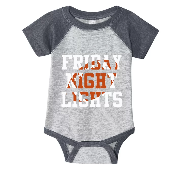 Vintage Retro Friday Night Lights Football Player Fans Infant Baby Jersey Bodysuit