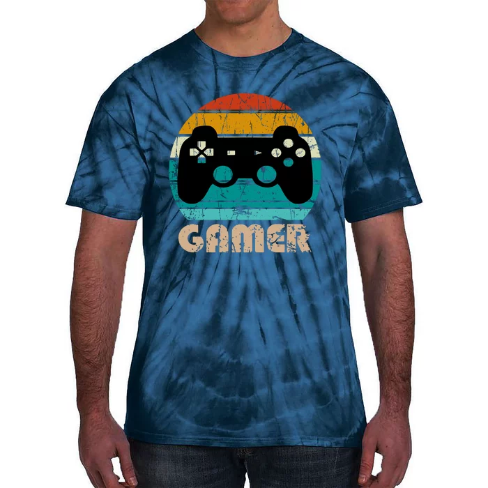 Vintage Retro Gamer Video Games Player Gaming Boys Teens Tie-Dye T-Shirt