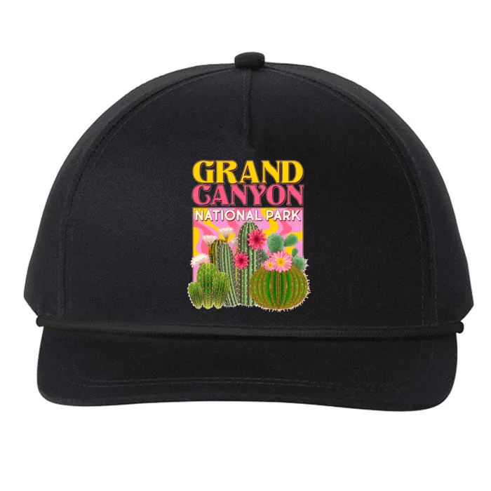 Vintage Retro Grand Canyon Travel Poster Snapback Five-Panel Rope Hat