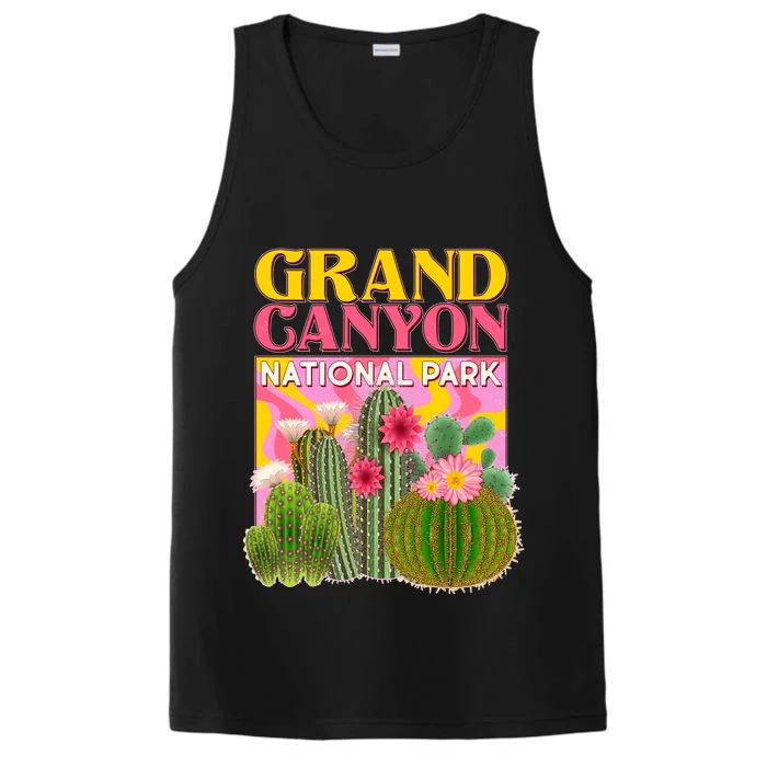 Vintage Retro Grand Canyon Travel Poster Performance Tank