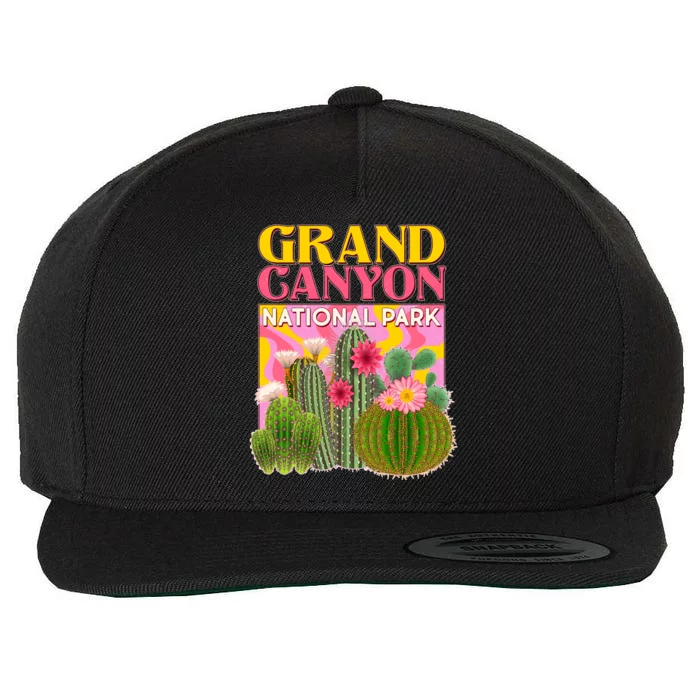 Vintage Retro Grand Canyon Travel Poster Wool Snapback Cap