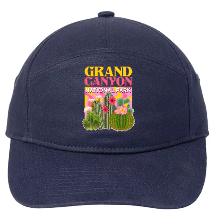 Vintage Retro Grand Canyon Travel Poster 7-Panel Snapback Hat