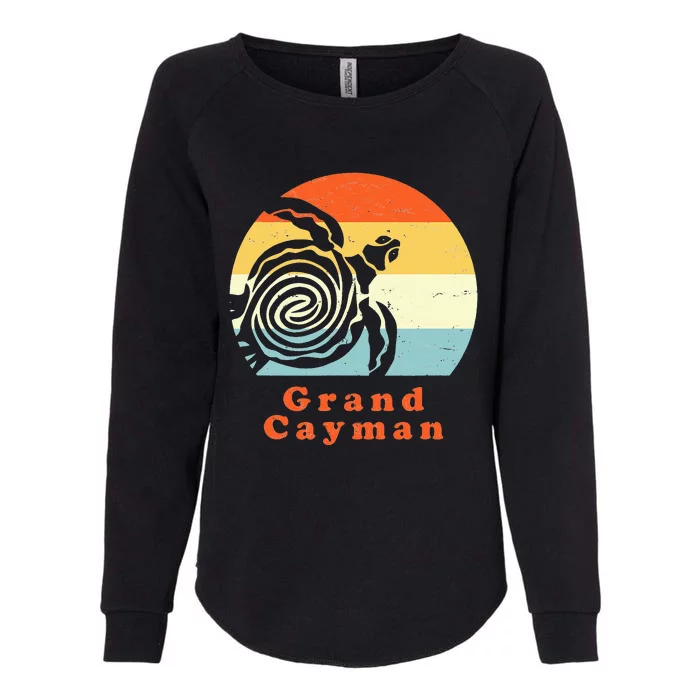 Vintage Retro Grand Cayman Tribal Turtle Sun Vacation Gift Womens California Wash Sweatshirt