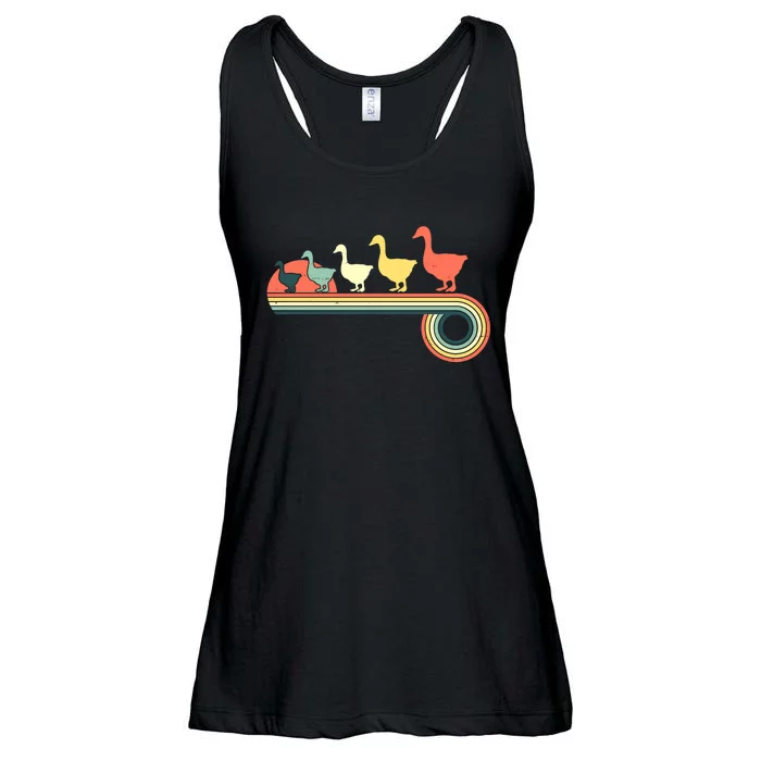 Vintage Retro Goose Ladies Essential Flowy Tank