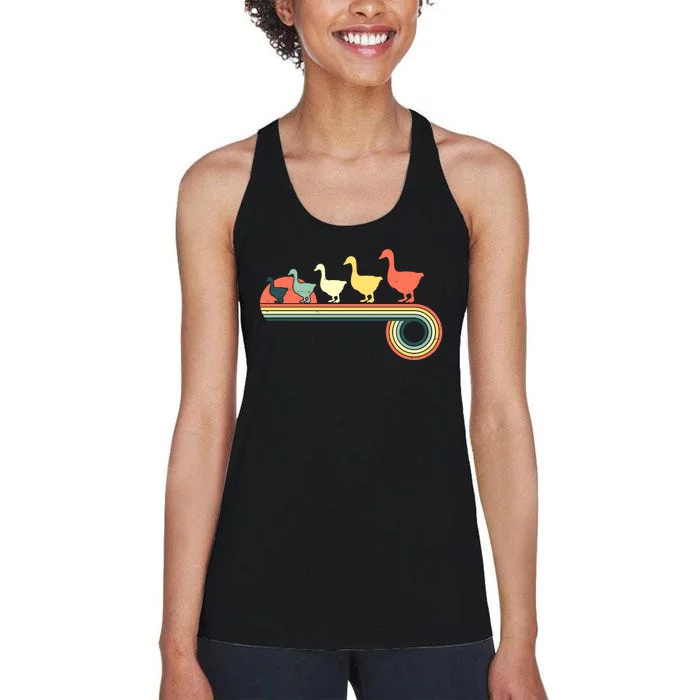 Vintage Retro Goose Women's Racerback Tank