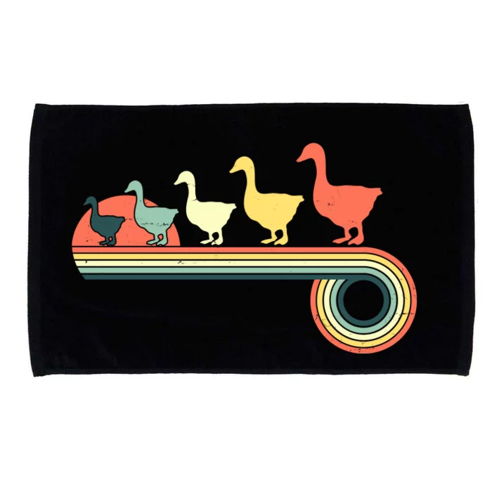 Vintage Retro Goose Microfiber Hand Towel